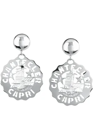 CHANTECLER Silver Earrings with Et Voilà Logo