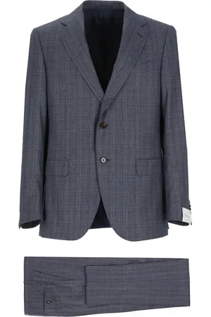 CARUSO Single Breasted Suits, male, , M, Wool Suit Jacket and Trousers