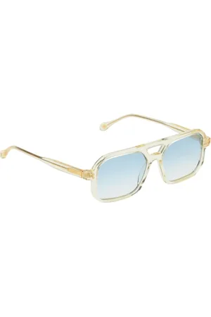 CLARIS VIROT Sunglasses, female, , ONE SIZE, Vintage Transparent Sunglasses Blue Lenses