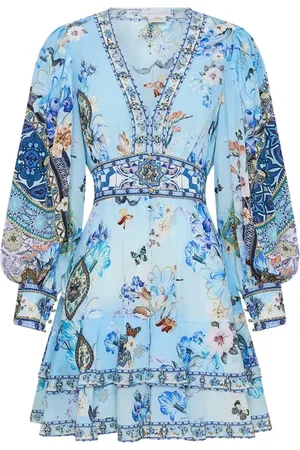 Camilla Frill Silk Dress - Al Manial Palace Memoirs