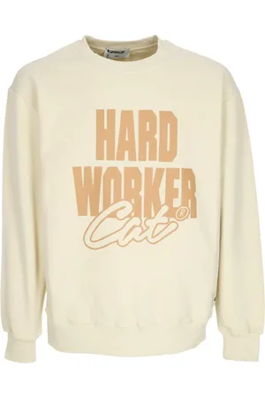 Caterpillar Sweatshirts, male, , S, Lightweight Crewneck Sweatshirt Worker Biscuits