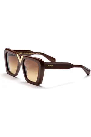VALENTINO Butterfly Sunglasses Gold Gradient