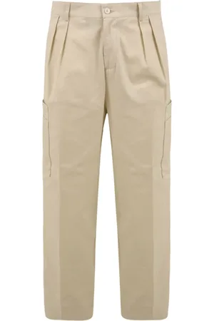 D.A. Daniele Alessandrini Cream Trousers Stylish