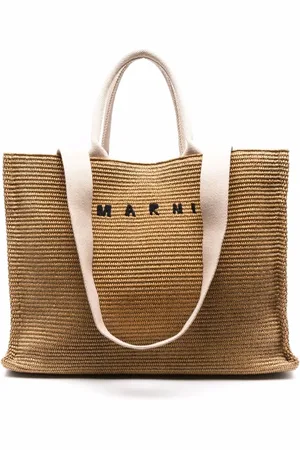 Marni Tote Bags, male, , ONE SIZE, Shopper Bag with Embroidered Logo