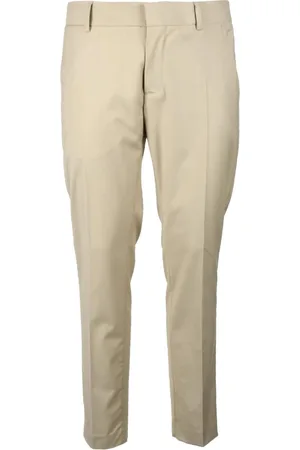 D.A. Daniele Alessandrini Chinos, male, , XS, Grey Stylish Trousers Polyester Viscose Elastane