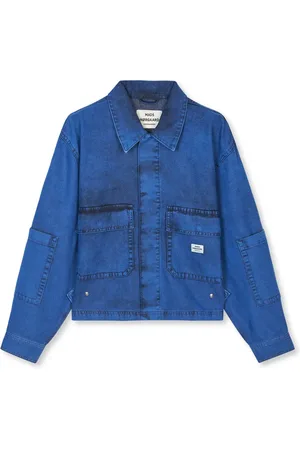 Mads Norgaard Denim Jackets, female, , S/M, Denim Jacket with Oversized Fit and Large Pockets