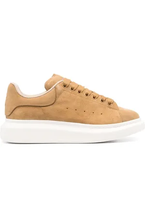 Alexander McQueen Leather Trainers in Tan