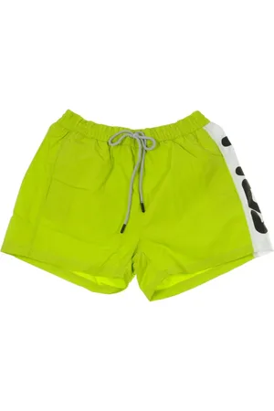 Fila Beachwear, male, , L, Lime White Shorts Costume