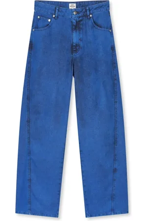 Mads Norgaard Denim Wide Leg Christel Trousers Bluing