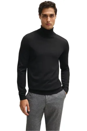 HUGO BOSS Turtlenecks, male, , S, Merino Wool Turtleneck Jumper