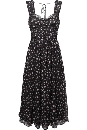 For Love & Lemons Midi Dresses, female, , L, Floral Chiffon Lace Dress