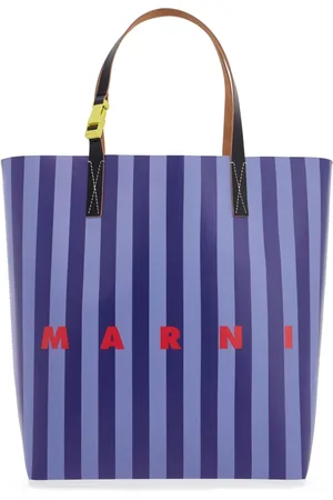 Marni Tote Bags, male, , ONE SIZE, Striped Tribeca Tote Bag