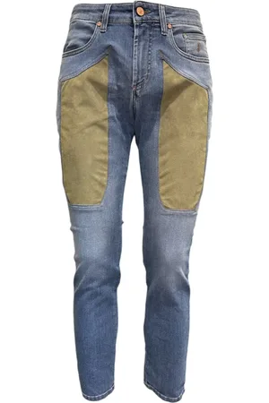 Jeckerson Slim-fit Jeans, male, , W34, Skinny Jeans with Alcantara Patches