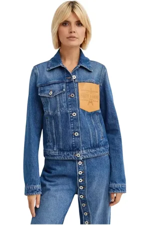 Jean Paul Gaultier Denim Jacket with Leather Patch