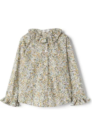 Il gufo Blouses, female, , 6 Y, Floral Cotton Shirt