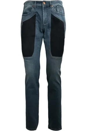 Jeckerson Slim-fit Jeans, male, , W34, Slim Fit Alcantara Patch Jeans