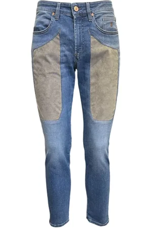 Jeckerson Skinny Jeans, male, , W30, Skinny Alcantara Jeans with Topstitching