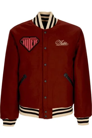 IUTER Bomber Jackets, male, , L, Burgundy Varsity College Jacket