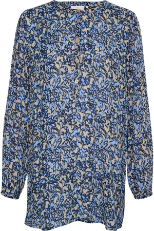 Kaffe Printed Tunic Blouse Graphic Flower