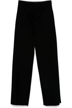 Sportmax Straight Trousers, female, , S, Velvet Trousers High-Waisted Straight Leg