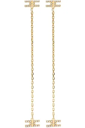 Elisabetta Franchi Earrings, female, , ONE SIZE, Chic Logo Charm Dangle Earrings