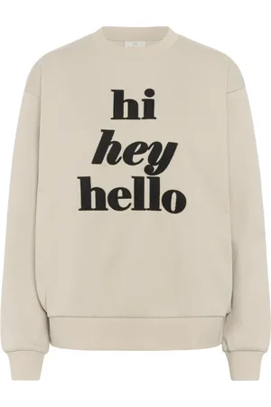 Kaffe Feather Sweatshirt with Print