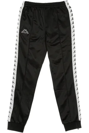 Kappa Sweatpants, male, , XL, Slim Mens Tracksuit Trousers /White