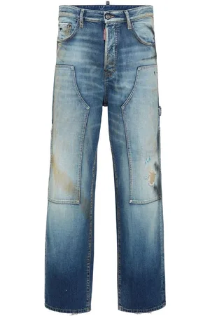 Dsquared2 Navy Denim Straight Leg Jeans