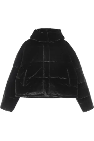 Kappa Winter Jackets, female, , M, Velour Down Jacket with Removable Hood