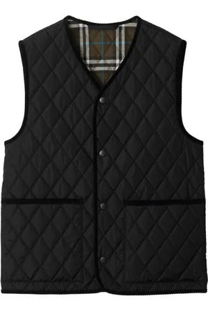 Burberry Vests, male, , L, Diamond Quilted Sleeveless Waistcoat