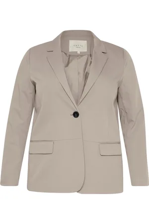 Kaffe Blazers, female, , 4XL, Elegant Blazer Jacket Elephant Skin Melange