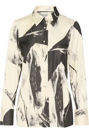 INWEAR Shirts, female, , L, Satin Shirt with Collar and Buttons