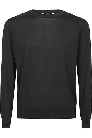 KANGRA CASHMERE Sweatshirts, male, , S, Classic Silk and Cotton Crewneck Jumper