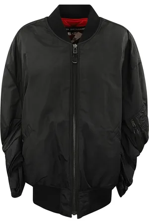 JUNYA WATANABE Bomber Jackets, female, , XS, Oversized Zip-Up Jacket with Gathered Sleeves