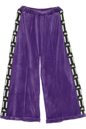 Kappa Sweatpants, female, , XS, Lightweight Tracksuit Trousers in Violet/Black