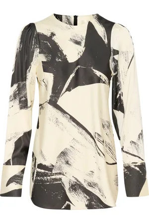 INWEAR Satin Blouse with Round Neckline