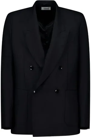 LANEUS Double-Breasted Wool Blazer in