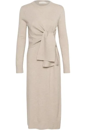 INWEAR Knitted Dresses, female, , S, Long Dress with Front Tie