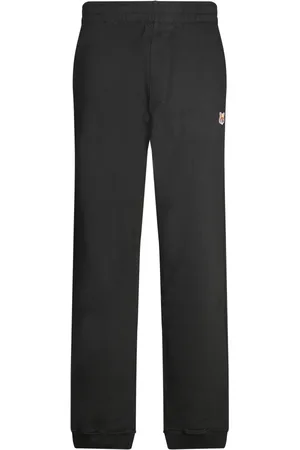 Maison Kitsuné Sweatpants, male, , XL, Fox Detail Cotton Trousers