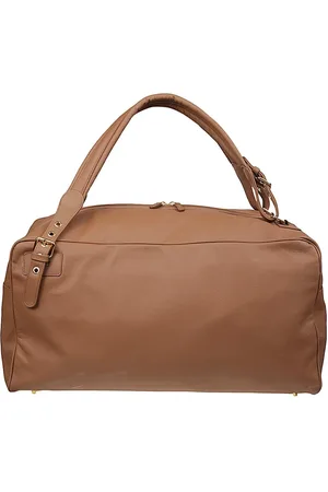 ELEVENTY Velvet Effect Leather Duffle Backpack