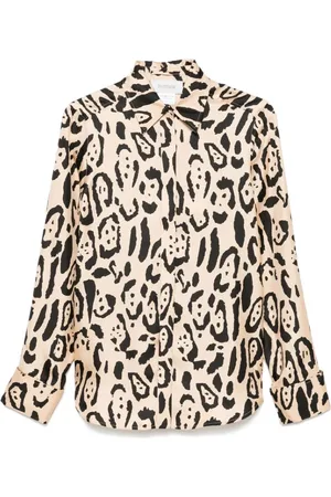 Sportmax Shirts, female, , XS, Graphic Print Button-Up Shirt