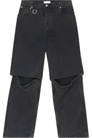 Etudes Straight Jeans, male, , M, Washed Baggy Denim Trousers