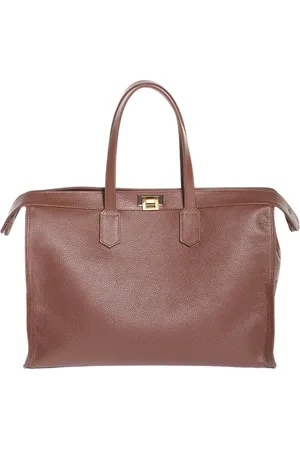 ELEVENTY Handbags, female, , ONE SIZE, Luxury Cervo Leather Briefcase
