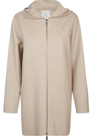 ELEVENTY Single-Breasted Coats, female, , S, Single-breasted Wool Coat with Hood