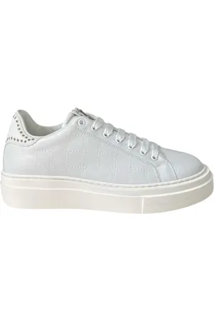 Paciotti Leather Sneaker with Dagger Print