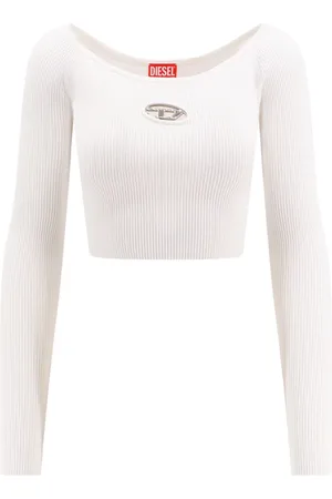 Diesel Long Sleeve Tops, female, , S, Viscose Crop Top