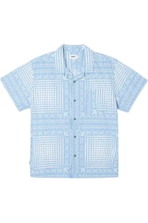 Obey Short Sleeve Shirts, male, , ONE SIZE, Premium Cortex SS Shirt with Viscose Fabric