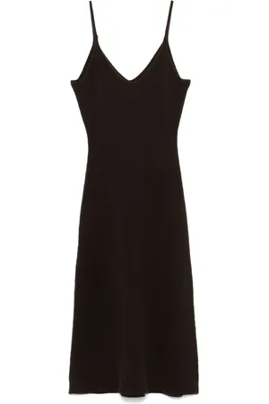 OFFICINE GENERALE Knitted Dresses, female, , M, Dark Coffee Merino Wool Dress