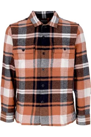 Obey Casual Shirts, male, , XL, Structured Flannel Long Sleeve Shirt