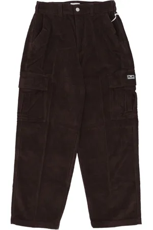 Obey Wide Trousers, male, , W28, Corduroy Cargo Pant in Java